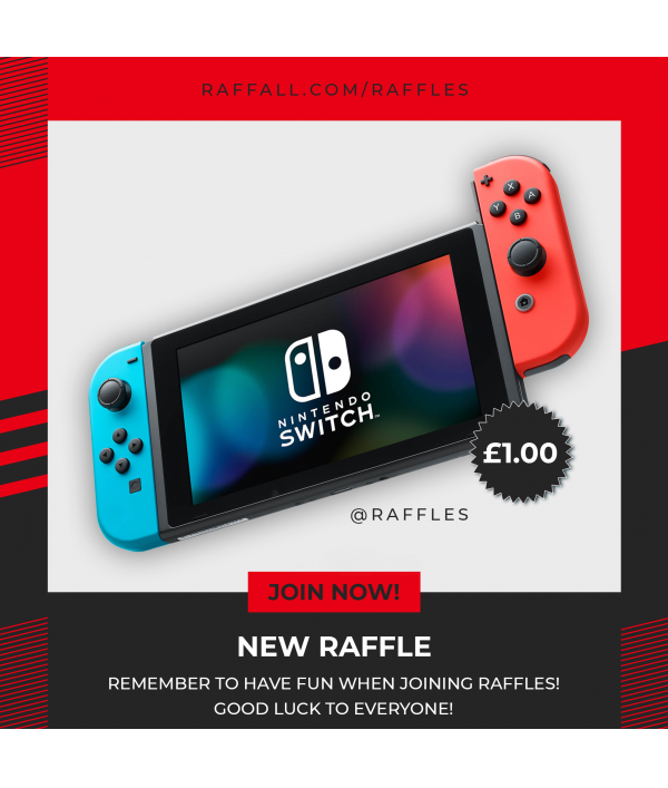 Enter Raffle to Win Nintendo Switch Console hosted by Connor
