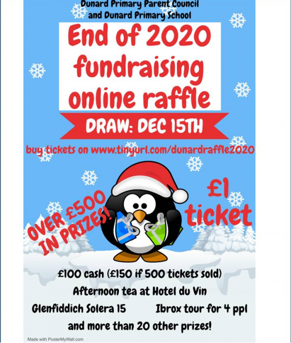 Parent Raffle Enter Raffle to Win End of 2020 fundraising raffle hosted by Dunard ...