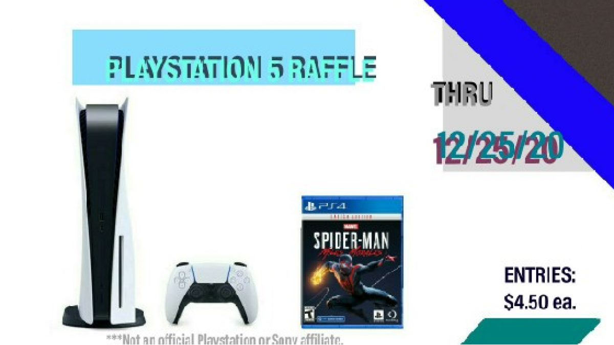 Enter Raffle to Win New Playstation 5 BUNDLE hosted by Console Concessions