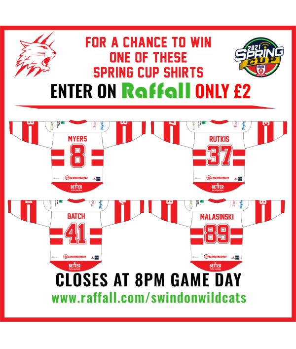 Wildcat Raffle Enter Raffle to Win Swindon Wildcats Shirt Raffle hosted by Swindon ...