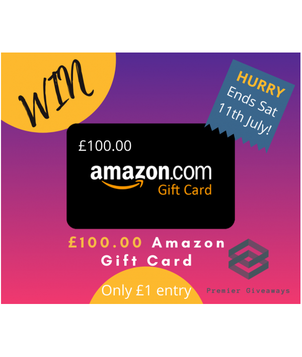 Enter Raffle to Win a £100.00 Amazon Gift Card hosted by Premier Giveaways