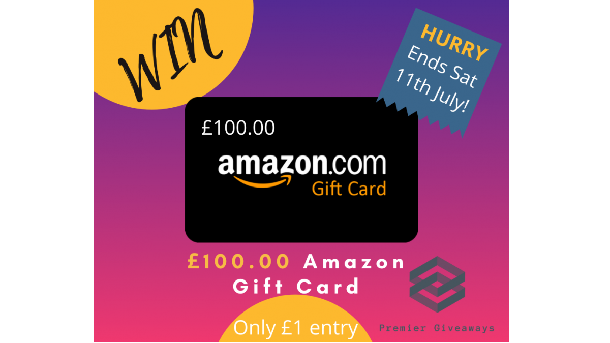 Enter Raffle to Win a £100.00 Amazon Gift Card hosted by Premier Giveaways